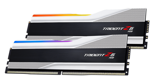 G.Skills Trident Z5 RGB 32GB (2x16GB) DDR5 PC5-48000 6000MHz CL40-40-40-96 1.35V Intel XMP 3.0 gaming ram memory - silver