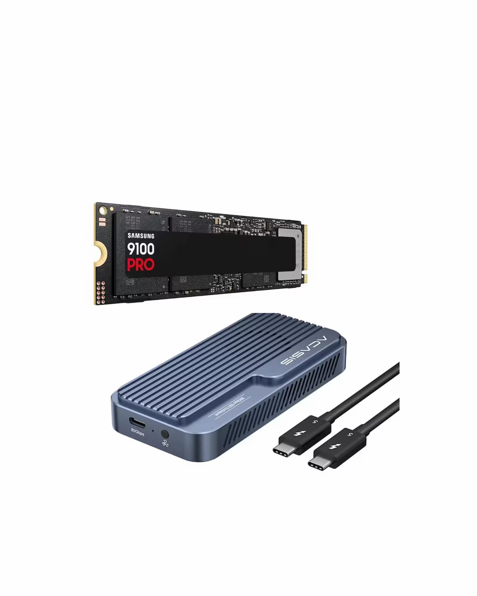 ACASIS TB501Pro 80Gbps Thunderbolt 5 NVMe Enclosure + Samsung 9100