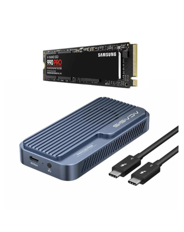 Acasis TB501Pro Thunderbolt 5 NVMe Enclosure + Samsung 990 PRO