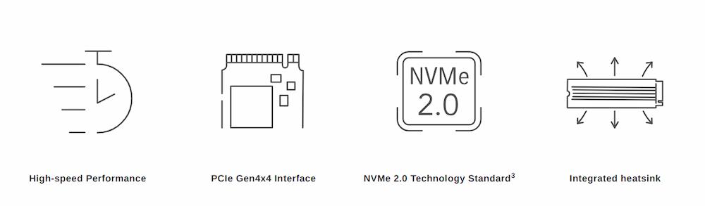 Lexar NM790 with Heatsink M.2 2280 PCIe Gen 4x4 NVMe SSD – High-Performance Storage