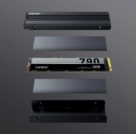 Lexar NM790 with Heatsink M.2 2280 PCIe Gen 4x4 NVMe SSD – High-Performance Storage