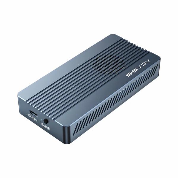 Acasis 40Gbps M.2 NVMe SSD Enclosure – Thunderbolt 3/4 & USB 4 – Tool-Free Design (With/Without Fan Option)