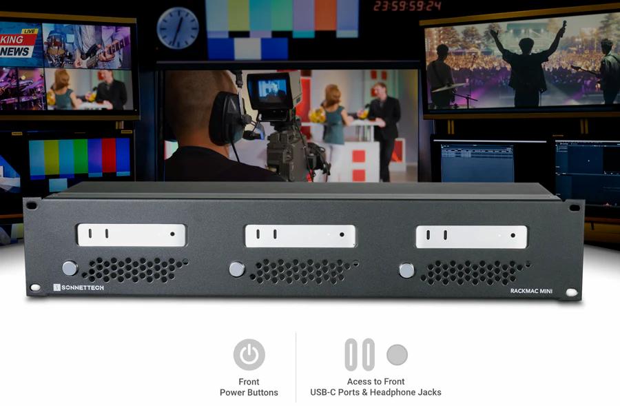 RackMac mini (2024+) – 2U Rackmount Enclosure for Up to Three Mac mini Computers