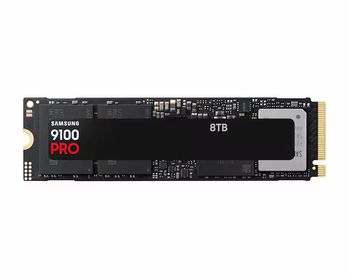 Samsung 9100 PRO PCIe 5.0 NVMe SSD – Up to 14,800MB/s, Gen5, 1–8TB