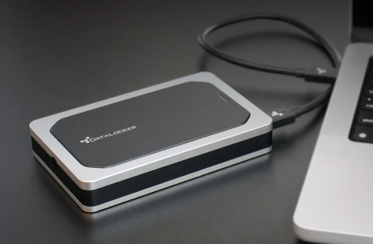 DataLocker DL450 FE Managed Encrypted Portable SSD — top view