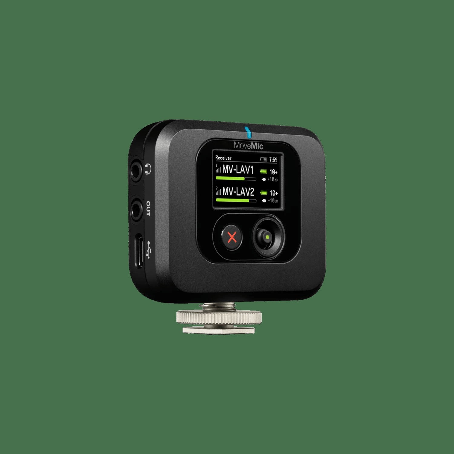 Shure MoveMic Two Receiver Kit — Two-Channel Wireless Lavalier Microphone System