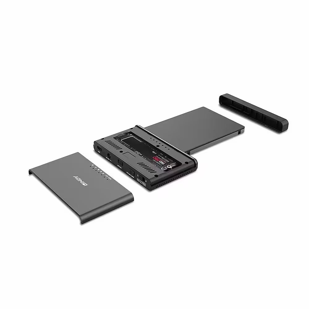 Lindy USB-C SSD Clone Station – M.2 NVMe & SATA Drive Support (USB 3.2)