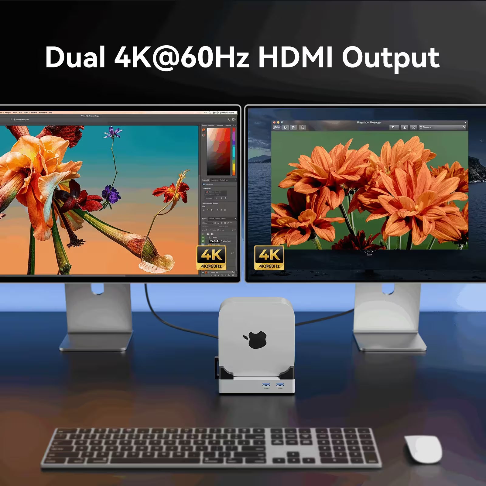 Acasis Mac mini M4 Dock & Stand – NVMe SSD Enclosure (Up to 8TB)