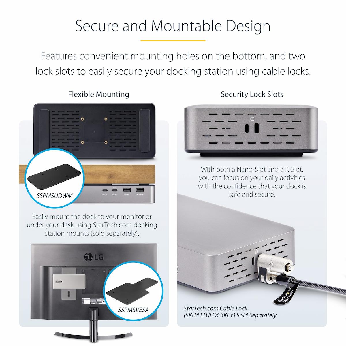 StarTech USB4 Docking Station - Universal Compatibility for USB-C and Thunderbolt devices