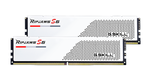 G.Skills Ripjaws S5 32GB (2x16GB) DDR5 PC5-44800 5600MHz CL36-36-36-76 1.20V Intel XMP 3.0 gaming ram memory - white