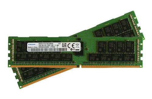 Samsung 32GB Kit (2x 16GB) DDR4-2666 2Rx4 based PC4-21300 ECC Registered 288-Pin RDIMM ram memory