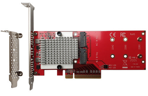 Lycom DT-130 Dual PCIe NVMe M.2 SSD Carrier Adapter