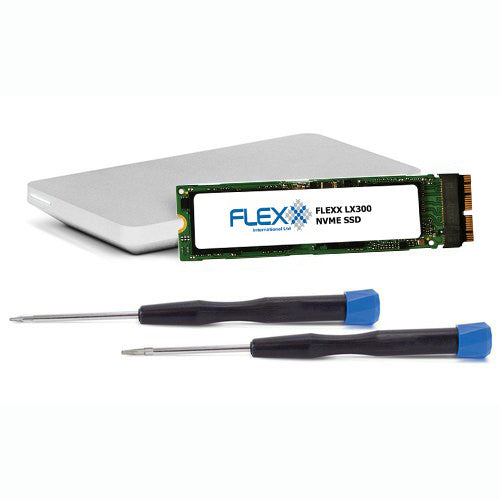 Flexx LX300 NVME SSD kit with USB enclosure for MacBook Pro Late 2013-2015 and MacBook Air Mid 2013-2017