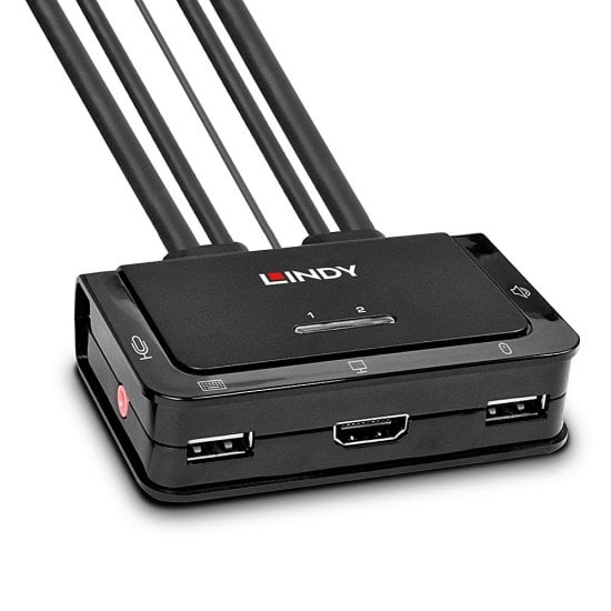 Lindy 2 Port HDMI 4K60 Cable KVM Switch - Image 2