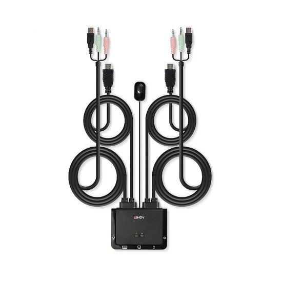 Lindy 2 Port HDMI 4K60 Cable KVM Switch - Image 3
