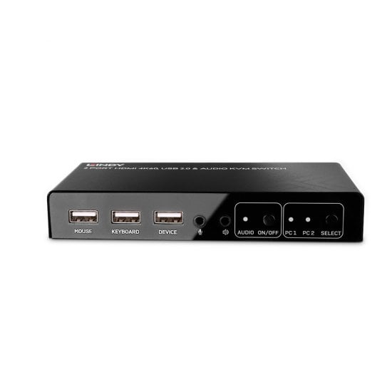 Lindy 2 Port HDMI 4K60 KVM Switch - Image 3