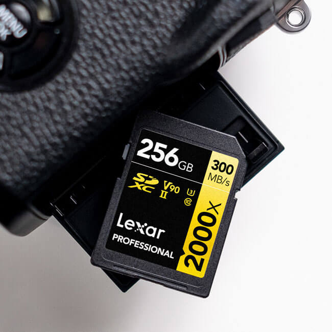 Lexar Professional 2000x SDHC/SDXC UHS-II Memory Card – High-Speed Storage for 4K & 8K Video