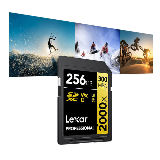 Lexar Professional 2000x SDHC/SDXC UHS-II Memory Card – High-Speed Storage for 4K & 8K Video