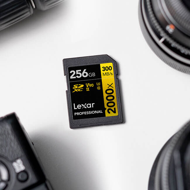 Lexar Professional 2000x SDHC/SDXC UHS-II Memory Card – High-Speed Storage for 4K & 8K Video