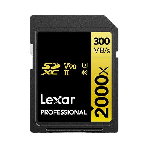 Lexar Professional 2000x SDHC/SDXC UHS-II Memory Card – High-Speed Storage for 4K & 8K Video