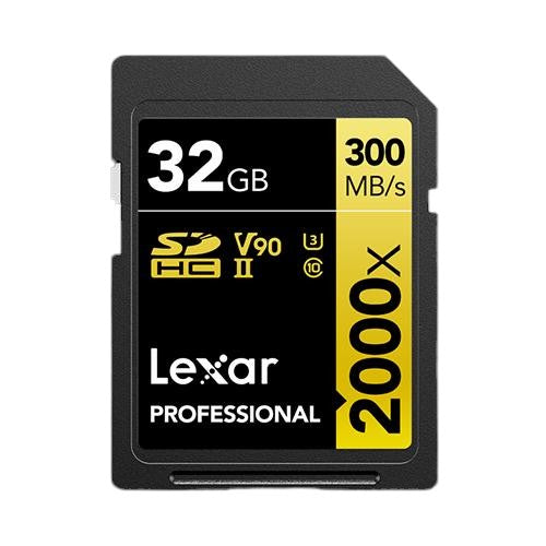 Lexar Professional 2000x SDHC/SDXC UHS-II Memory Card – High-Speed Storage for 4K & 8K Video