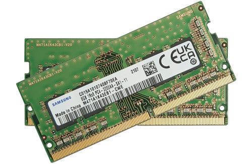 Samsung  16GB (8GB x 2) DDR4 PC4-25600 3200MHZ 260 Pin SODIMM 1.2V CL 22 laptop ram memory module