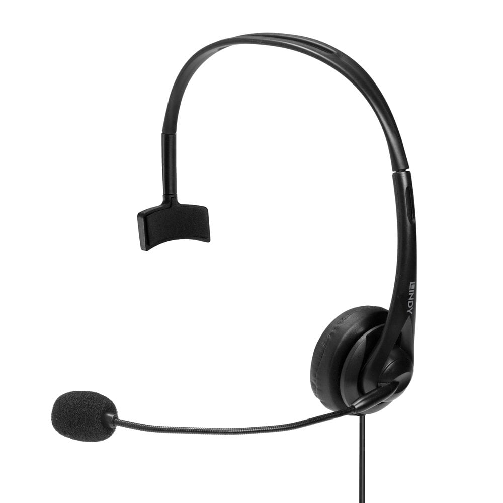 Lindy 3.5mm & USB-C Monaural Headset with In-Line Control | Flexx ...
