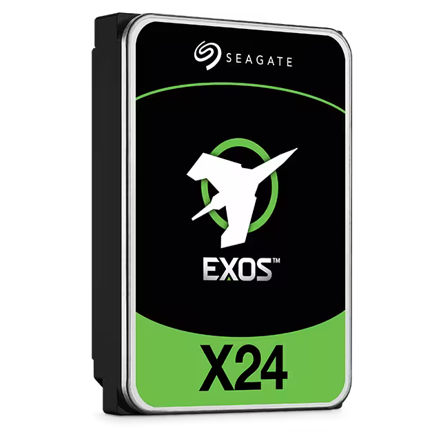 Seagate Exos X24 Enterprise Hard Drive - 20TB SATA HDD angle view