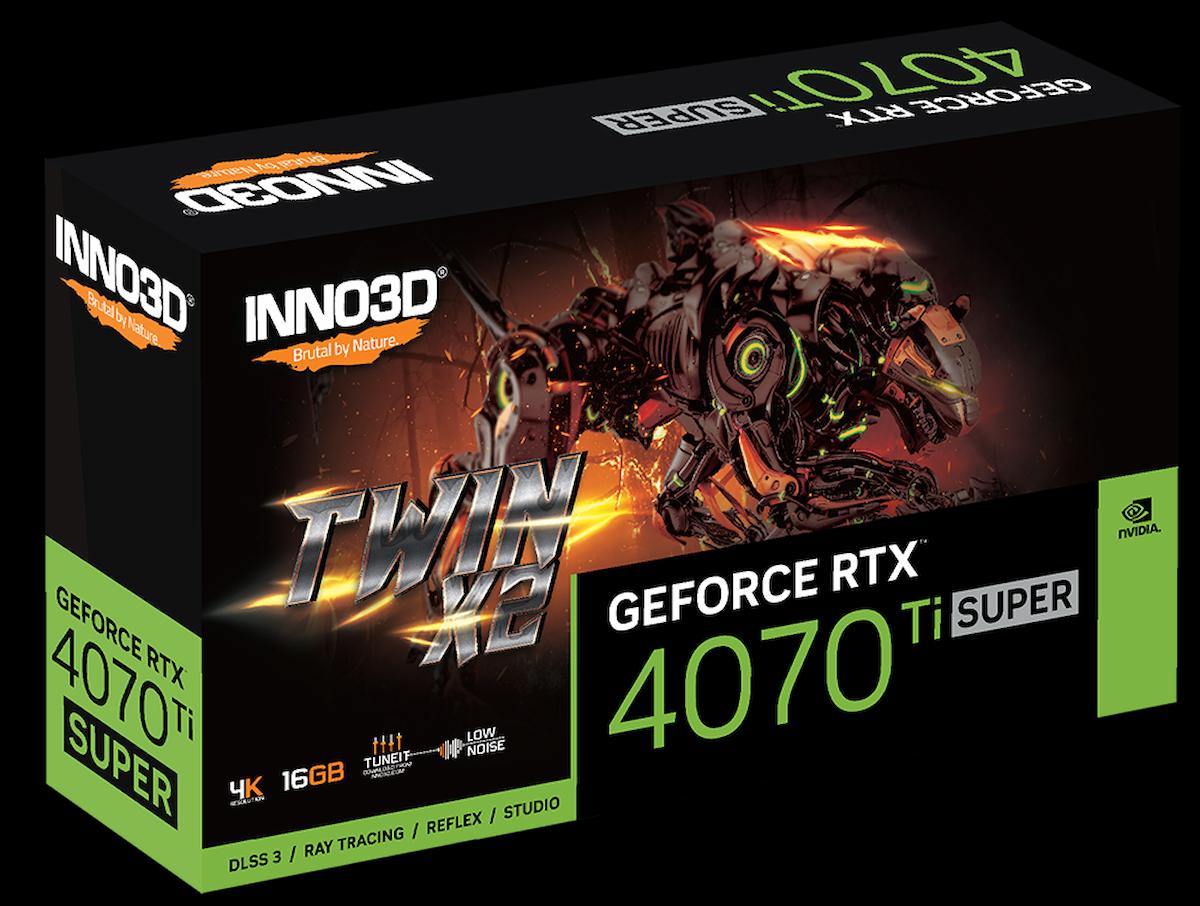 INNO3D GeForce RTX 4070 Ti Super Twin X2 Graphics Card – High-Performance 12GB GDDR6X GPU