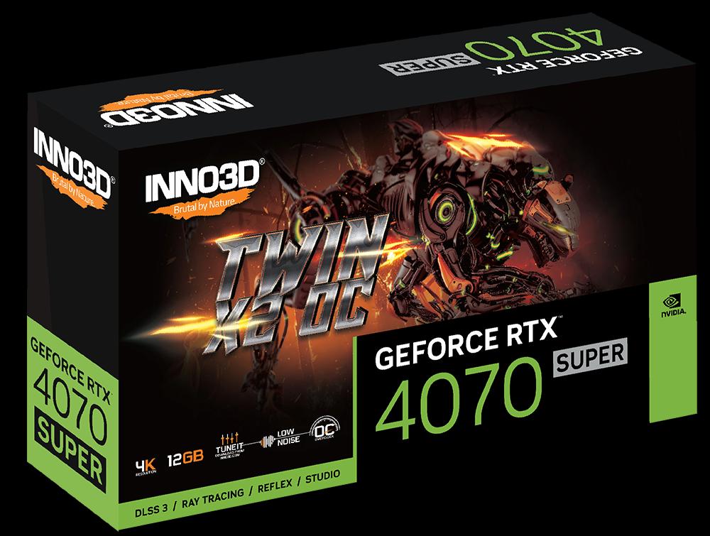 Inno3D GeForce RTX 4070 Super Twin X2 GDDR6X 12GB Graphics Card