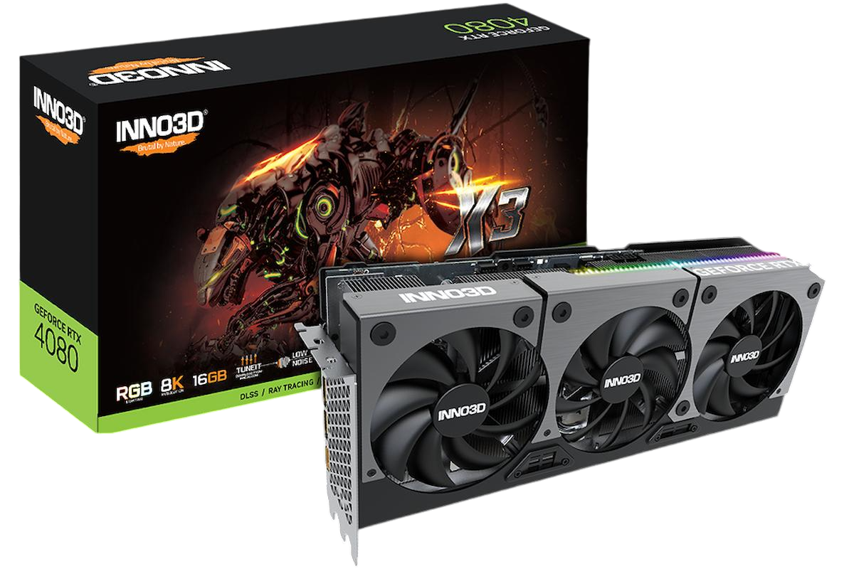 INNO3D GeForce RTX 4080 16GB X3 Graphics Card – Powerful 4K Gaming and AI Performance