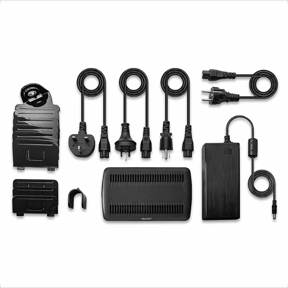 Lindy 160W 6-Port USB Charging Station – 3× USB-C & 3× USB-A Hub