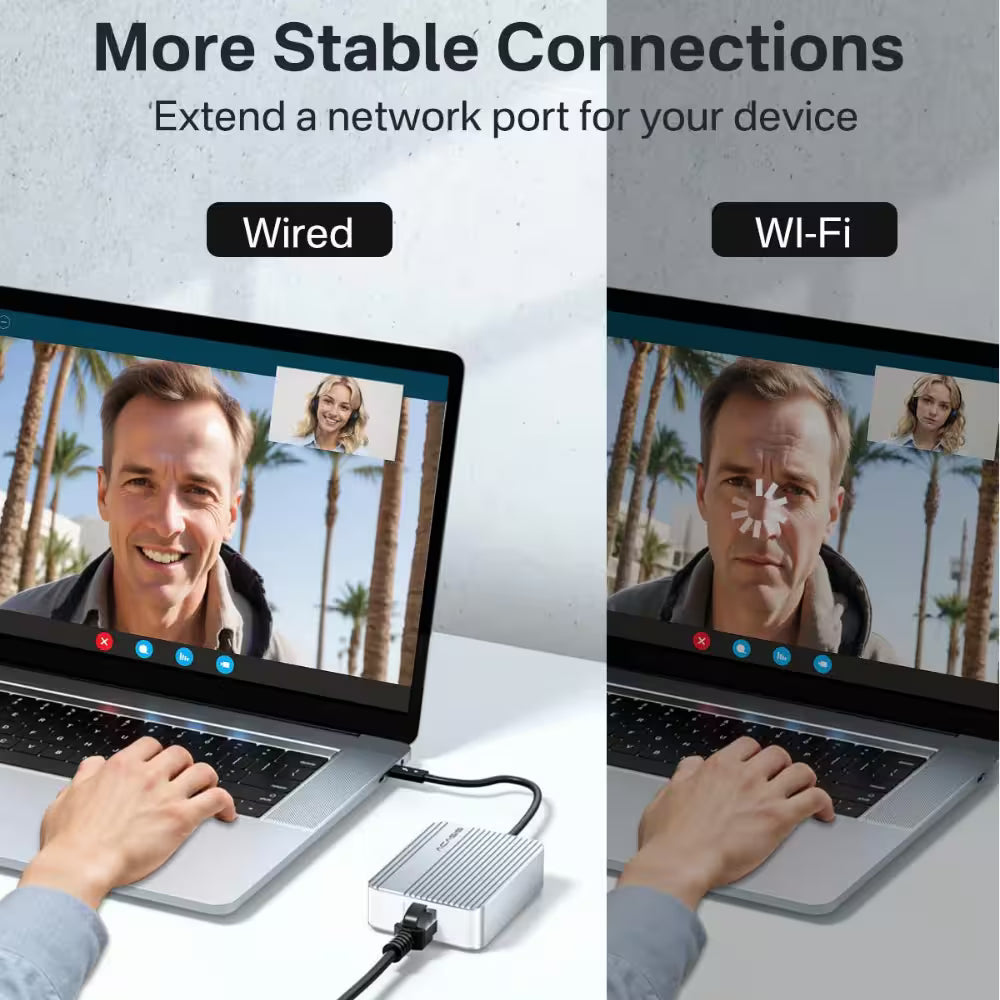 Acasis USB4/Thunderbolt 4-3 to 10GbE Adapter – High-Speed Ethernet