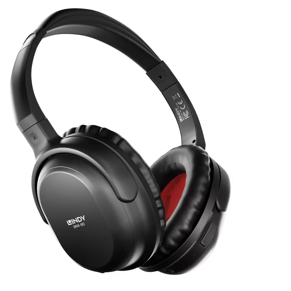 Lindy BNX-60 Wireless Active Noise Cancelling Headphones – aptX (Cool Grey / Matt Black)