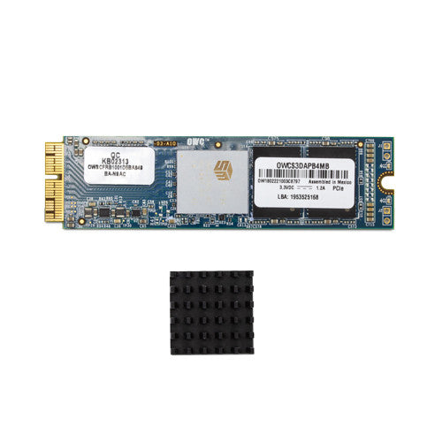 OWC Aura Pro X2 SSD Upgrade Solution for Mac Pro Late 2013 with heatsink and tools