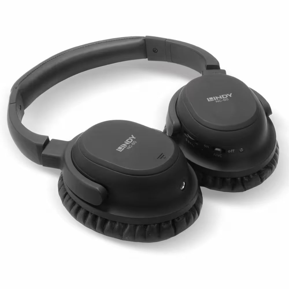 Lindy NC-60 Wired Active Noise-Cancelling Headphones