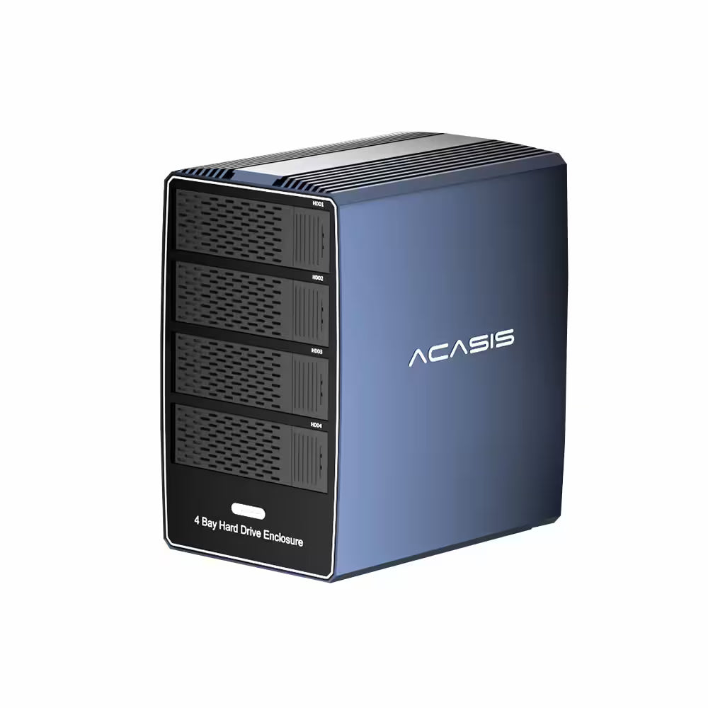 Acasis 4-Bay USB-C SATA/SAS Enclosure – Flexx International Ltd