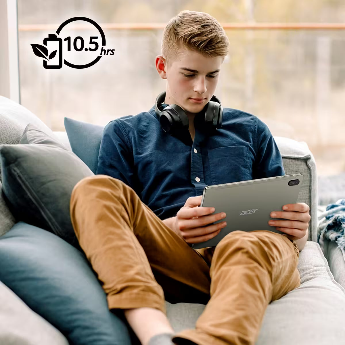 Acer Iconia Tab V10-21 10.1″ Android 14 Tablet-4 GB RAM 64GB or 128 GB Storage – Beige