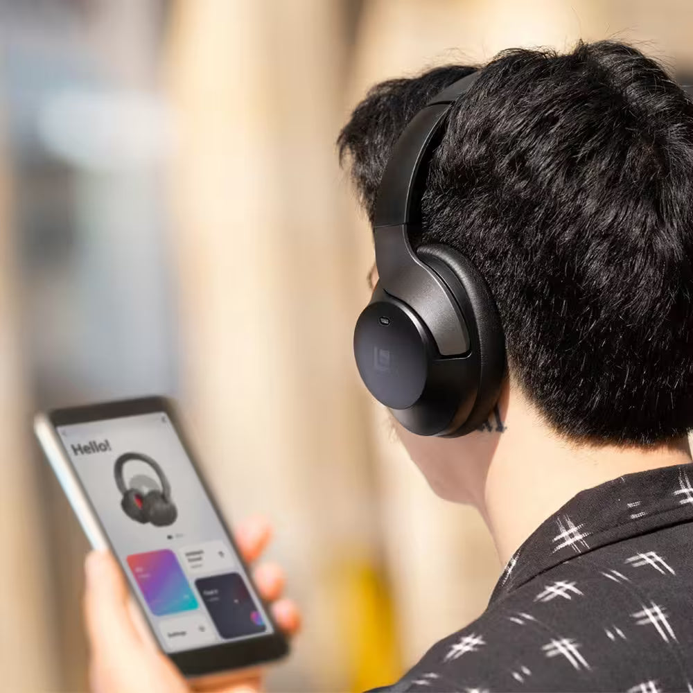 Lindy BNXe Wireless Hybrid ANC Headphones – Bluetooth 5.3, 55-Hour Battery