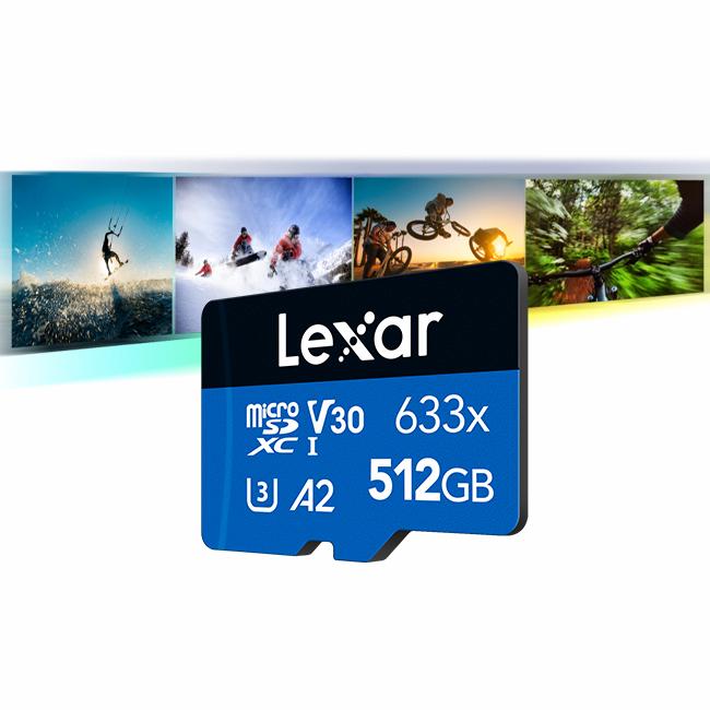 Lexar High-Performance 633x SDXC UHS-I Card w/ adapter – Reliable Storage for Full-HD and 4K Video