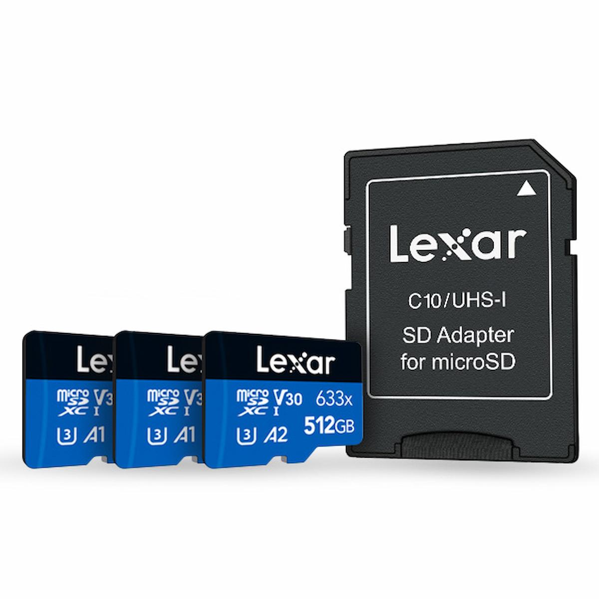 Lexar High-Performance 633x SDXC UHS-I Card w/ adapter – Reliable Storage for Full-HD and 4K Video