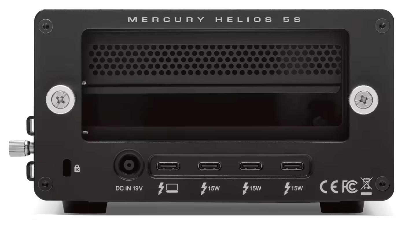 OWC Mercury Helios 5S Thunderbolt 5 PCIe Expansion Chassis