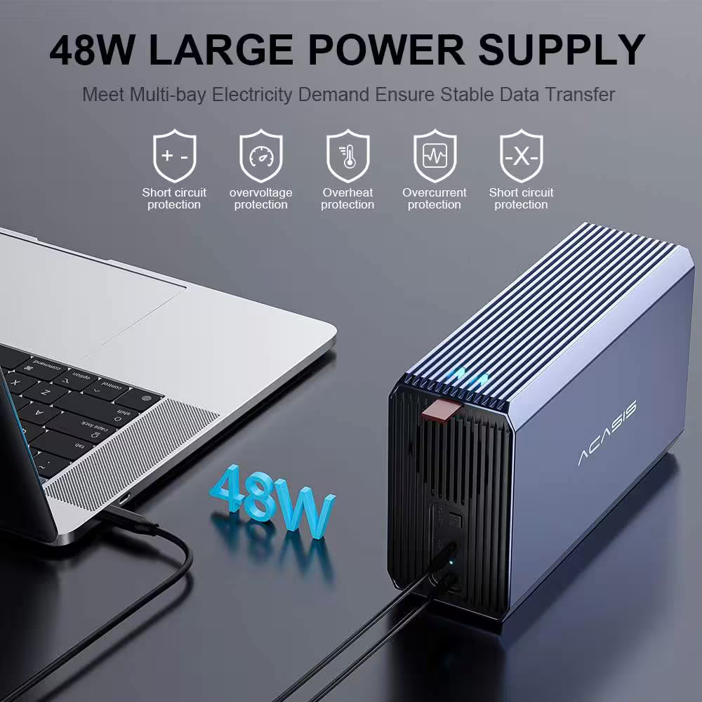 Acasis 2-Bay USB 3.0 RAID Enclosure for 2.5