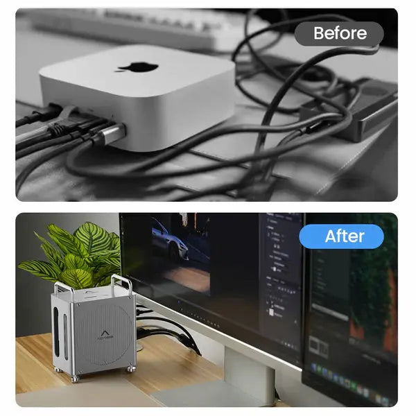 Acasis 8-in-1 Mac Mini M4 Dock with Dual SSD Enclosure & 4K/144Hz Display Support