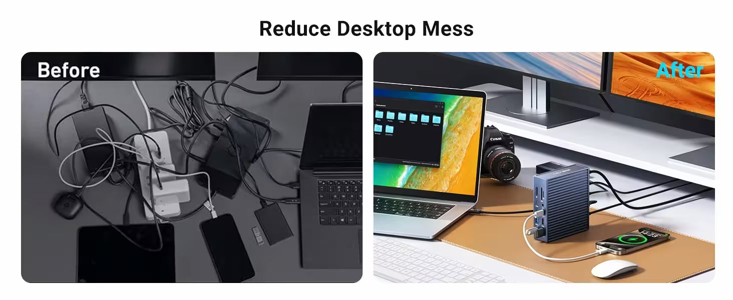 Acasis DS-9007 21-Port 40Gbps Thunderbolt 4 Docking Station