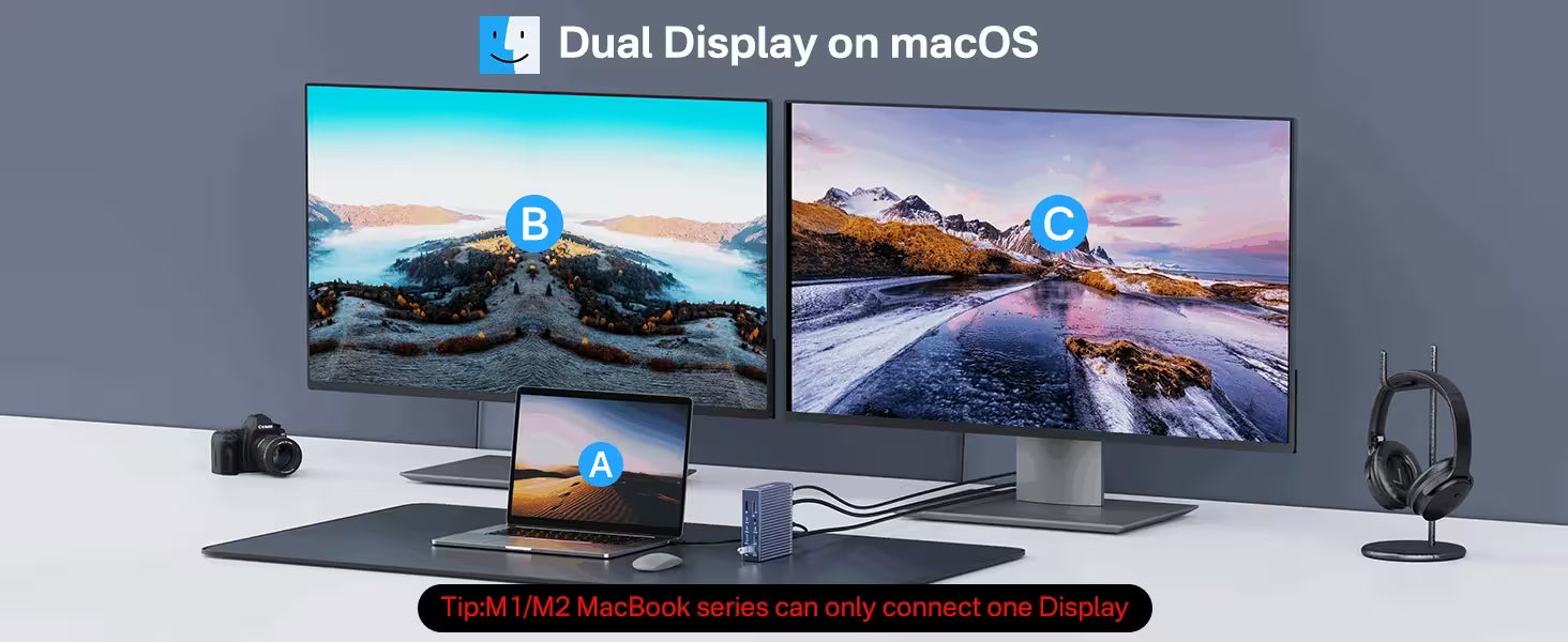 Acasis DS-9007 21-Port 40Gbps Thunderbolt 4 Docking Station