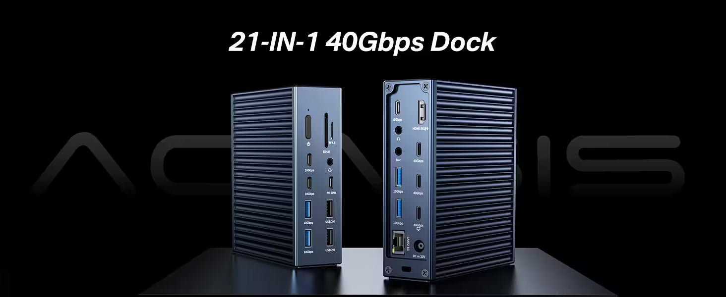Acasis DS-9007 21-Port 40Gbps Thunderbolt 4 Docking Station