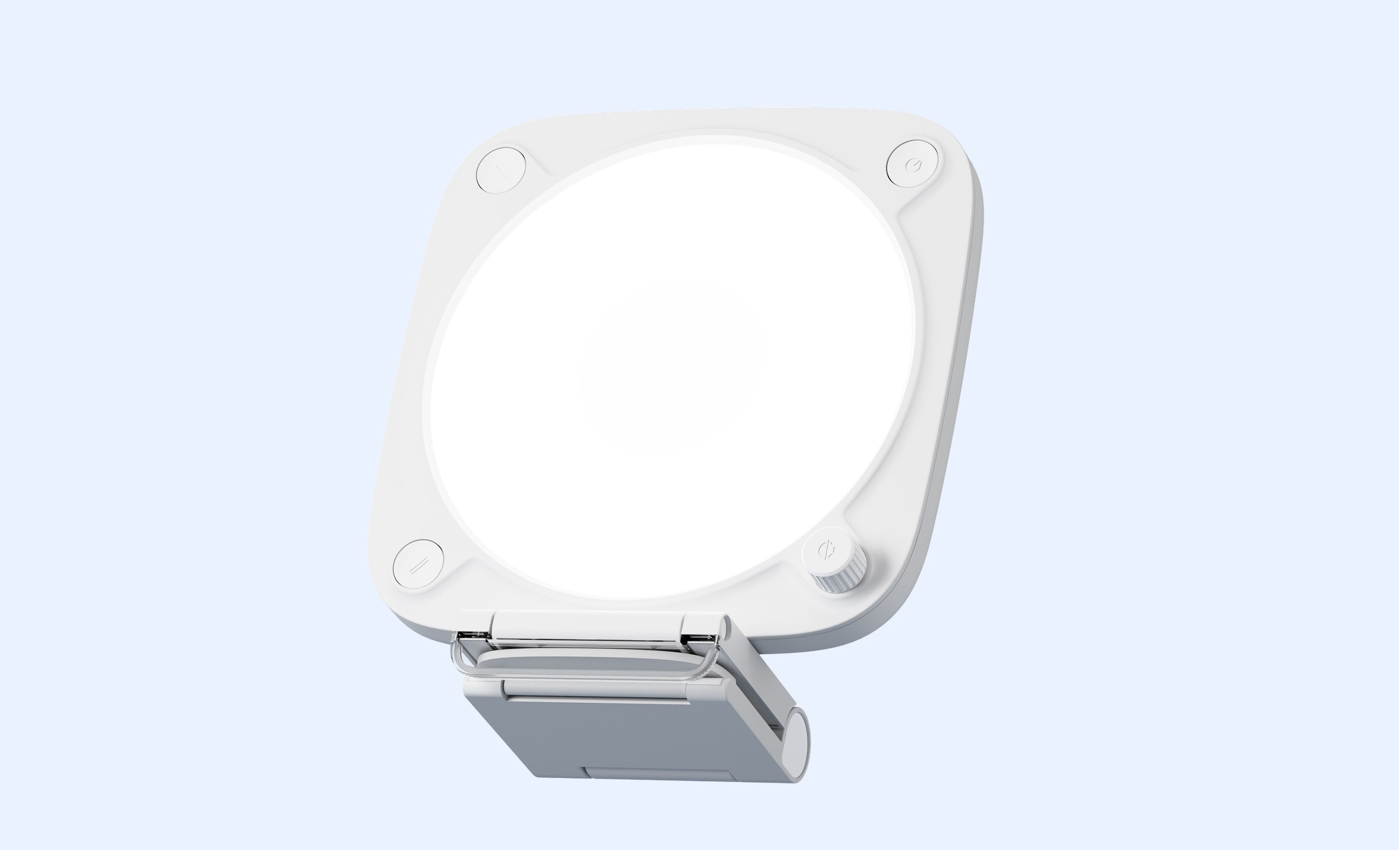 Elgato Key Light Neo - Silver, lit panel front view