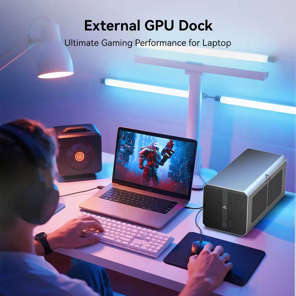 Acasis USB4 40Gbps eGPU Dock - External GPU Enclosure & Quad-Display Hub (Thunderbolt 3/4 Compatible)
