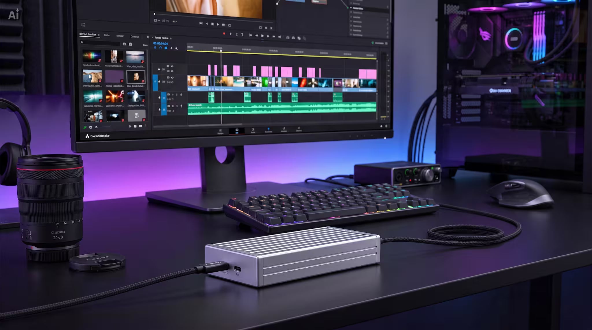 Acasis 80Gbps NVMe Enclosure + Samsung 9100 Pro PCIe Gen5 SSD Bundle